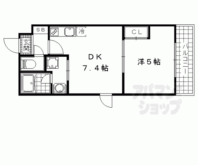 【クレドール洛東】間取