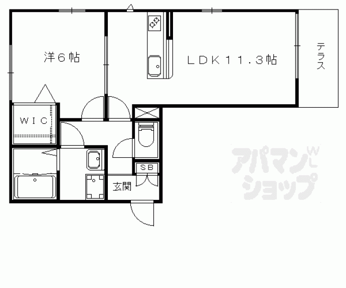 【シャーメゾンコスモⅠ】間取