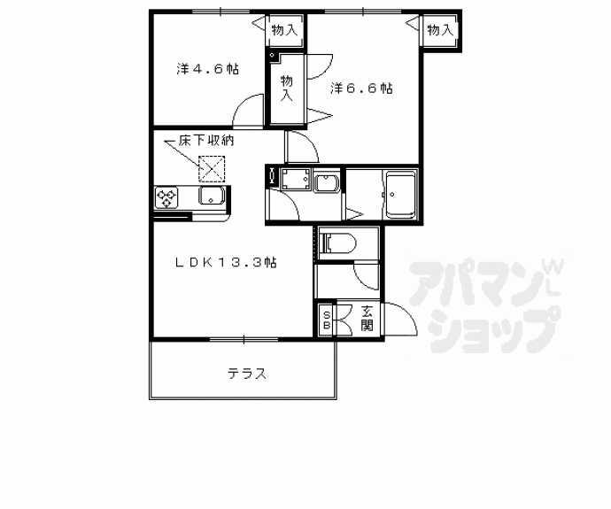 【シャーメゾン・ソラーナ】間取
