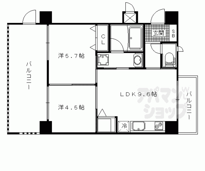 【ＬＡＴＴＩＣＥ　ＨＩＧＡＳＨＩＮＯ】間取