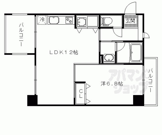 【LATTICE HIGASHINO】間取
