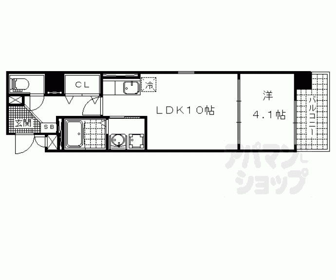 【シカタ　シャンブレットⅠ】間取