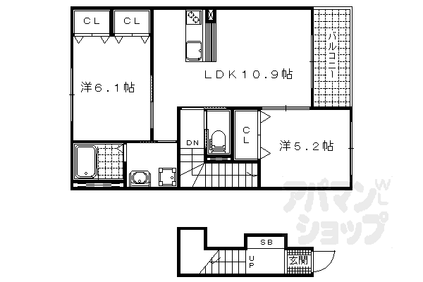 【ラ・フォーレ山科】間取