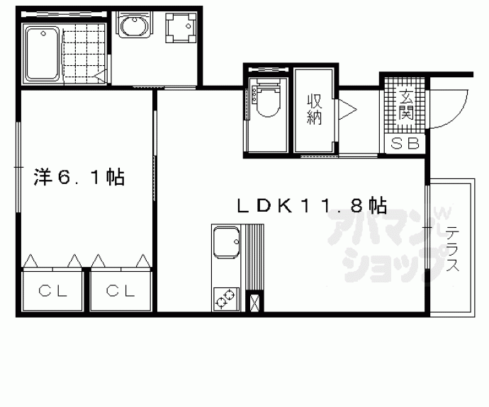 【ラ・フォーレ山科】間取