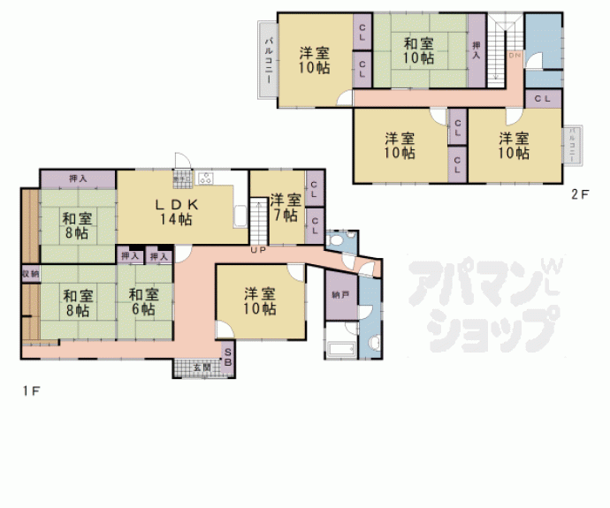 【大宅桟敷貸家】間取
