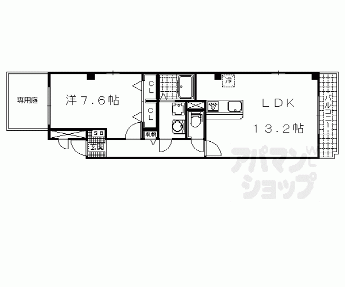 【カーサスカイ　Ⅳ】間取