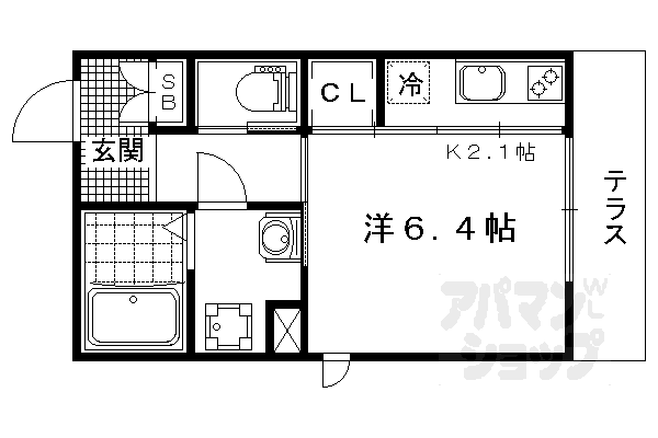 【ラ・ヴィルト御所ノ内】間取