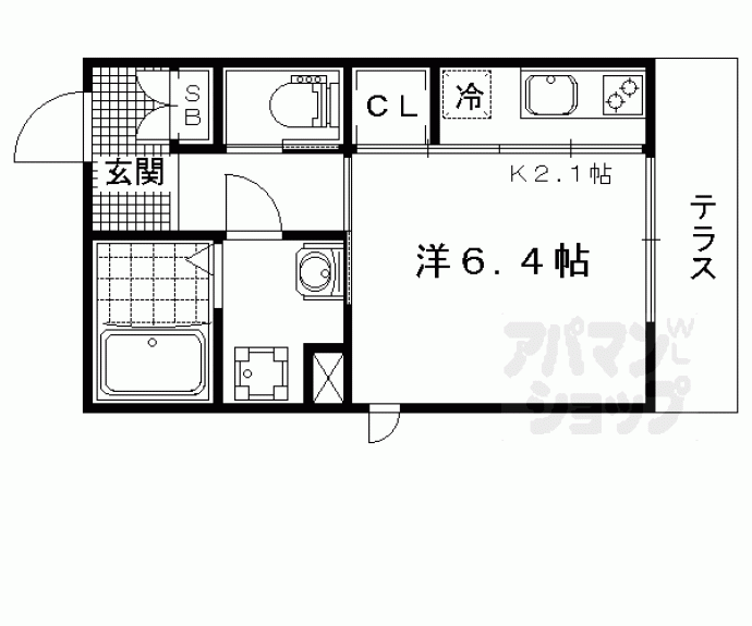 【ラ・ヴィルト御所ノ内】間取