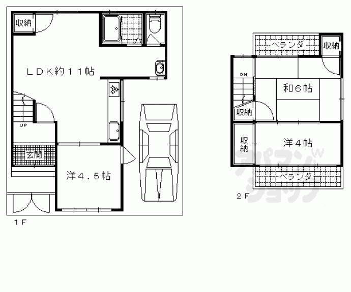 【大塚北溝町貸家】間取