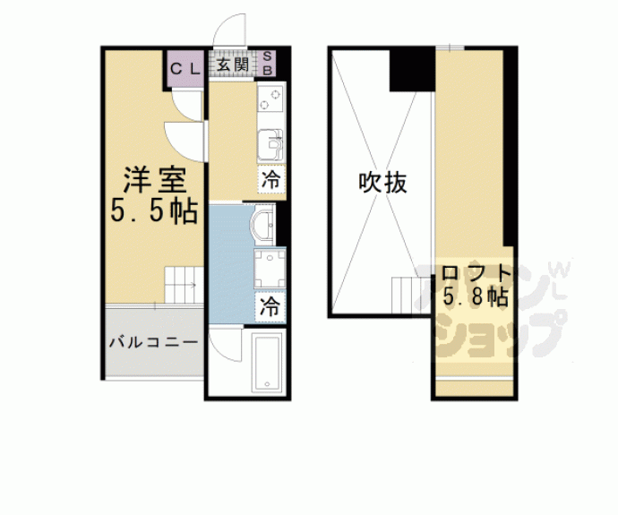 【リゾレステ山科】間取