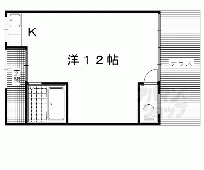 【日ノ岡坂脇町貸家】間取