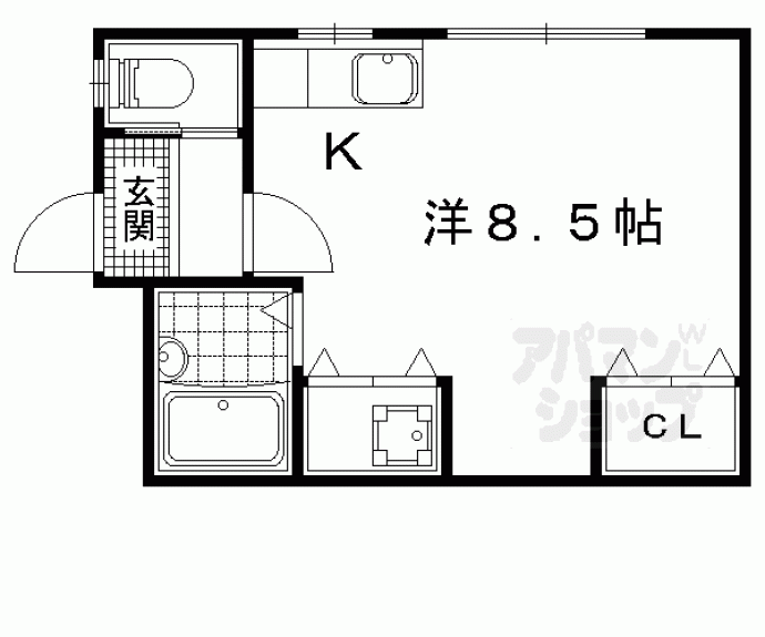 【シャローム西野Ⅱ】間取