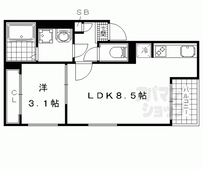 【REGALESTサンメゾン四ノ宮】間取