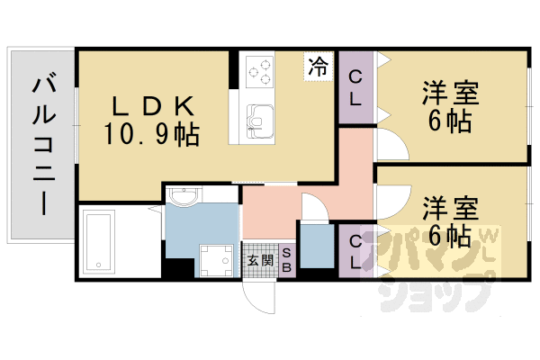 【ロイヤル西野山】間取