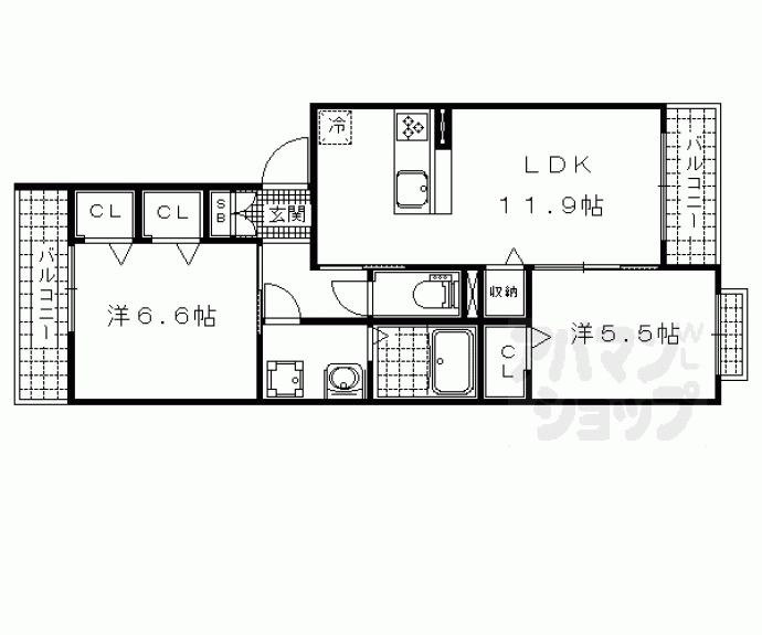 【アリスティオ大宅】間取