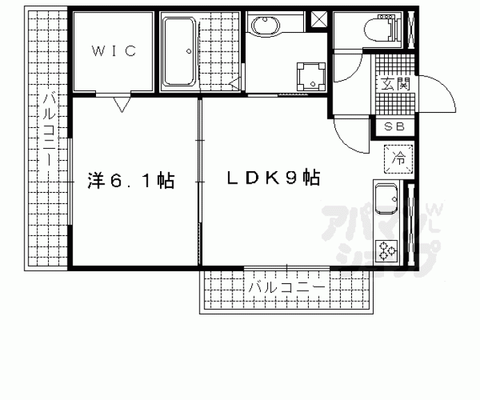 【Ｃｏｚｙ　Ｃｏｔｅ西野】間取