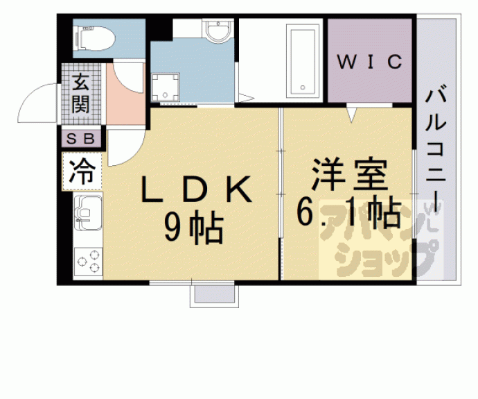 【Ｃｏｚｙ　Ｃｏｔｅ西野】間取