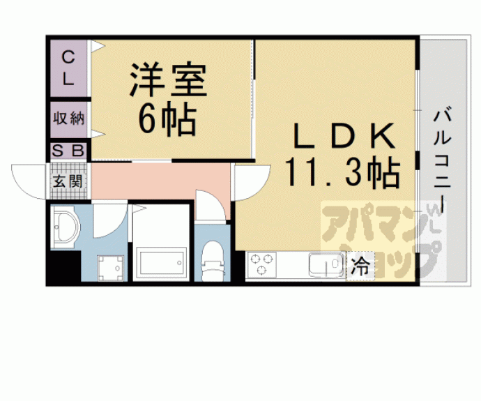 【エルヴィータ安朱】間取