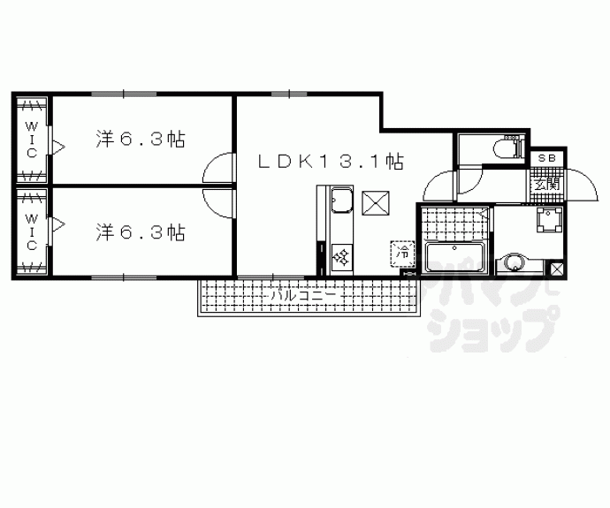 【ヴィヴィアーナ】間取