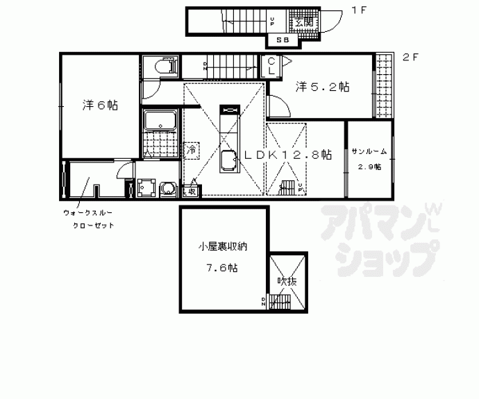 【コリーヌ　ユイット】間取