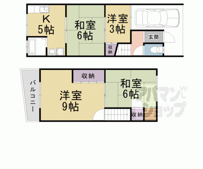 【東野森野町テラスハウス】間取