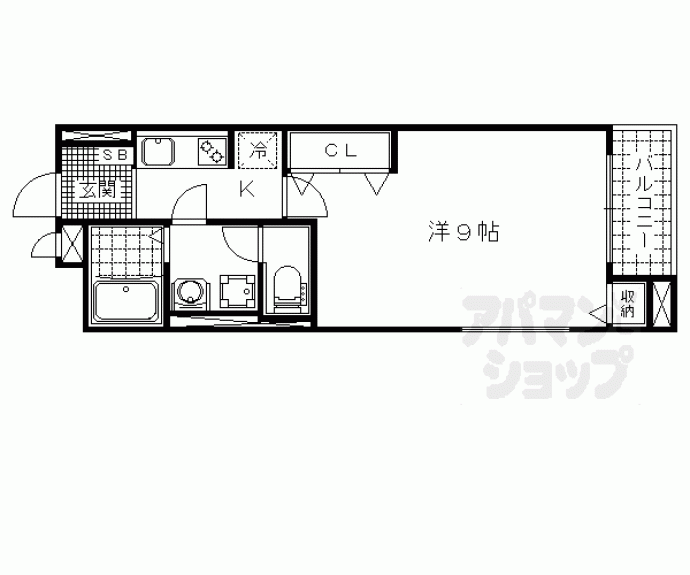 【パレス山科西野】間取