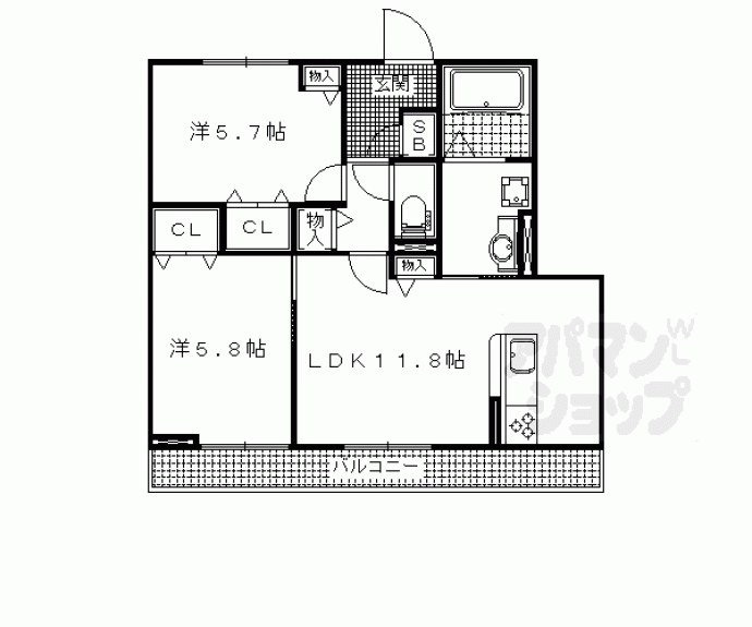 【シャルマンコート アン】間取