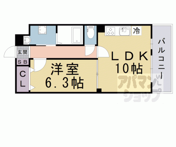 【ザ　レジデンス　京都・東】間取