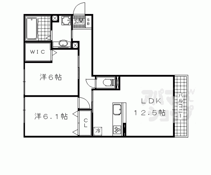 【シャルマンコート　ドゥ】間取