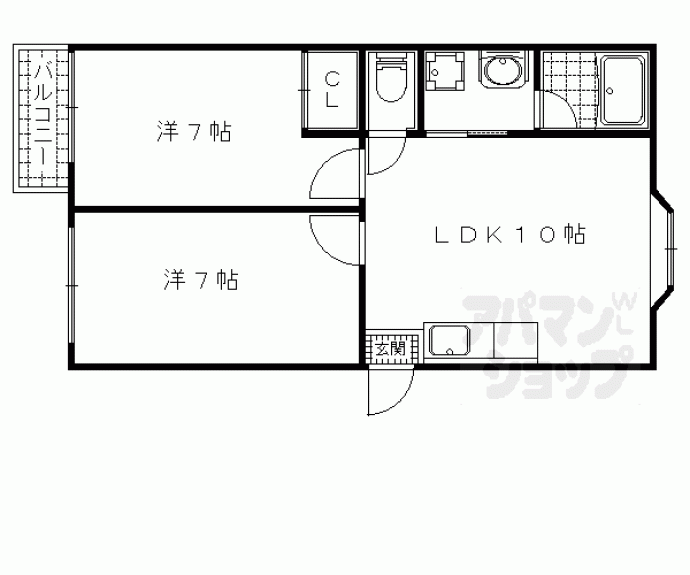 【メゾンキョウホー】間取