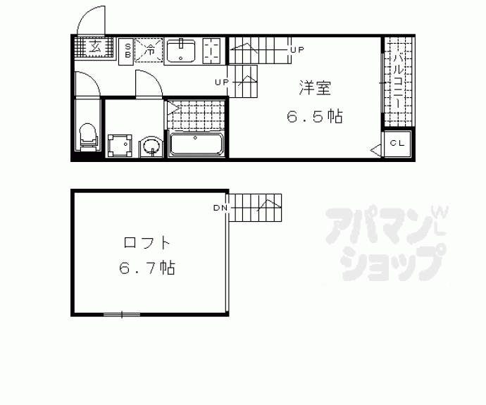 【ハーモニーテラス大宅辻脇町Ⅱ】間取