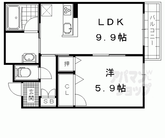 【シャーメゾン勧修】間取
