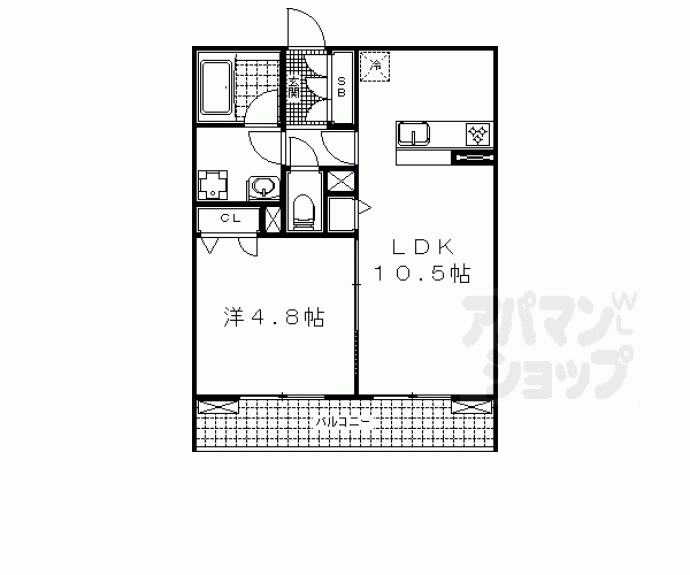 【シャーメゾン小野小町】間取