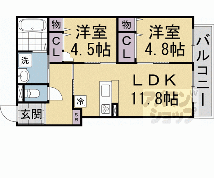 【ＲＥＳＡＮＡ竹鼻】間取