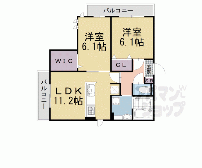 【グランスタ花山】間取