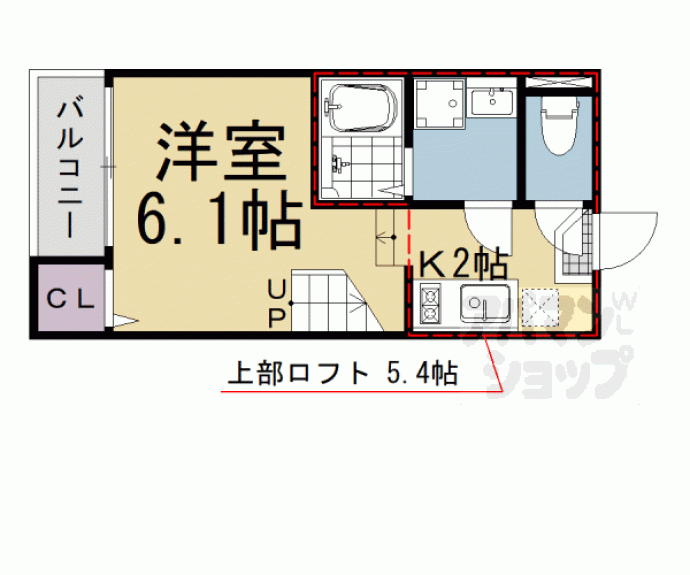 【アンソレイエ椥辻】間取