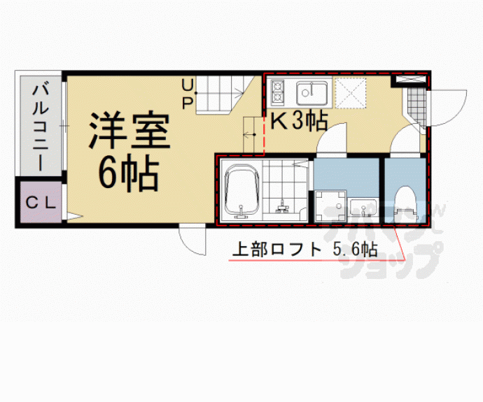 【アンソレイエ椥辻】間取