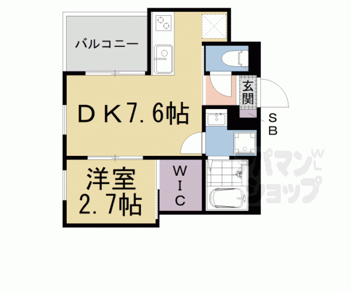 【Ｒ－ｓｍａｒｔ山科】間取