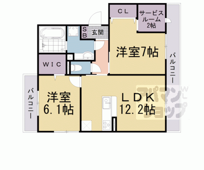 【アデウ　ウーノ】間取