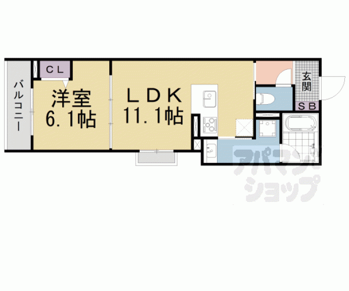 【Ｖｉａ　Ｓｏｌｅ　やましな】間取