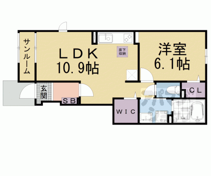 【ヴィラやす】間取