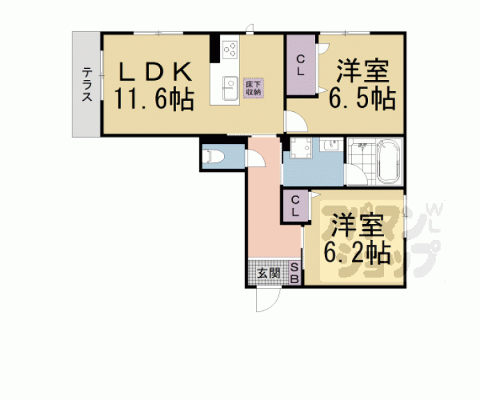 【マイルストーンS山陵】間取