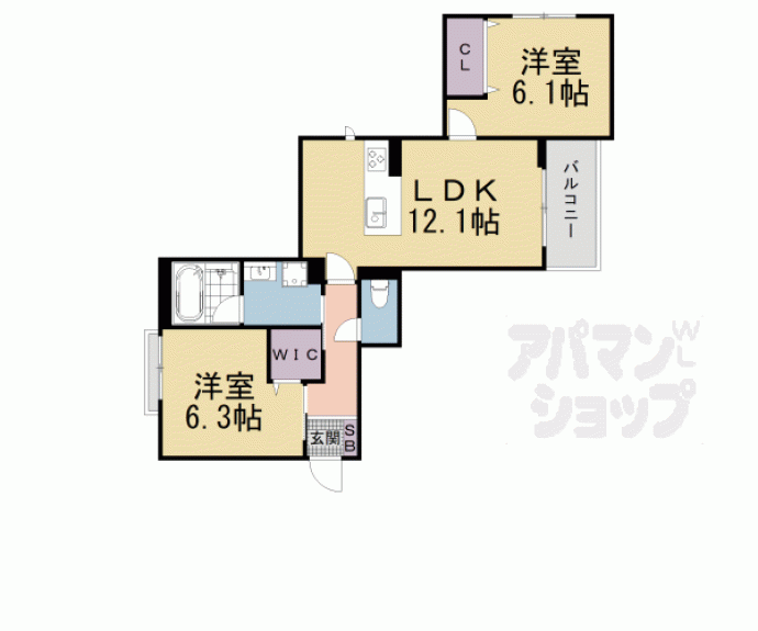 【マイルストーンS山陵】間取