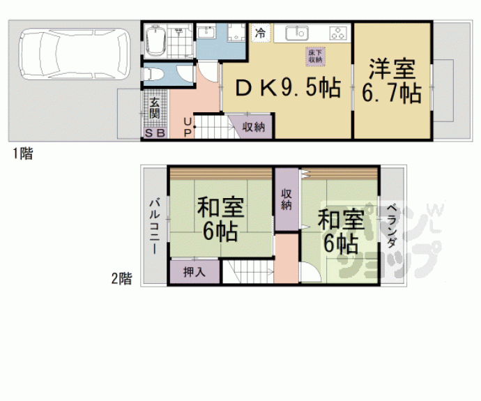 【東野百拍子町貸家】間取