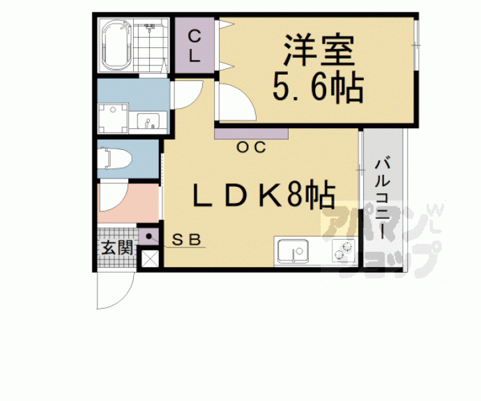 【マナーズハウス山科駅前Ⅱ】間取