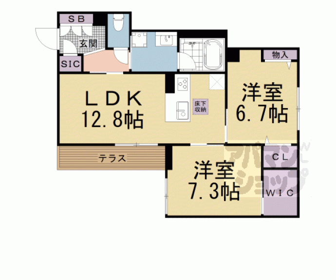 【ＡＬＳｈａｍｓ　檀ノ浦】間取