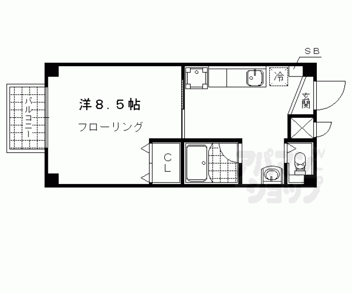 【Ｅｓｔｕｄｉｏ－Ｒ】間取