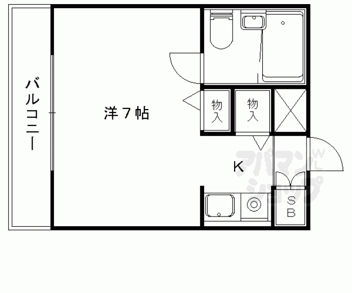 【みささぎプチハイツ】間取