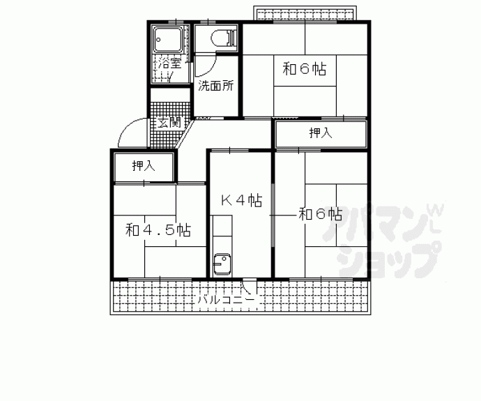 【コーポ中臣】間取