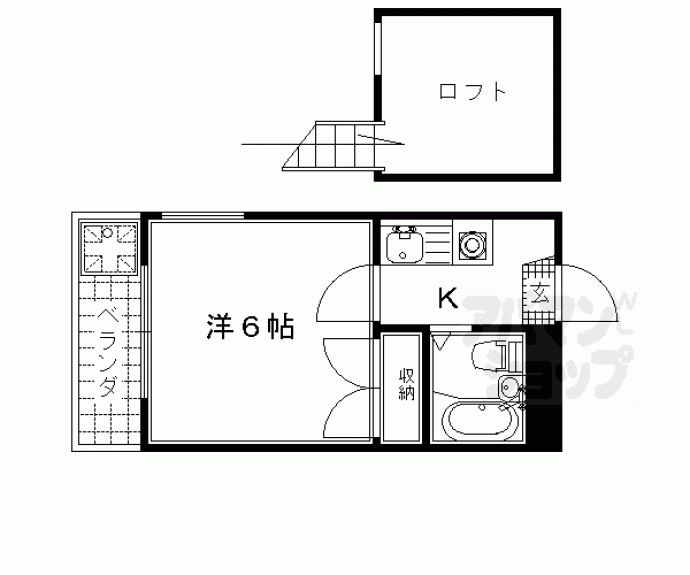 【レオパレス山科第８】間取